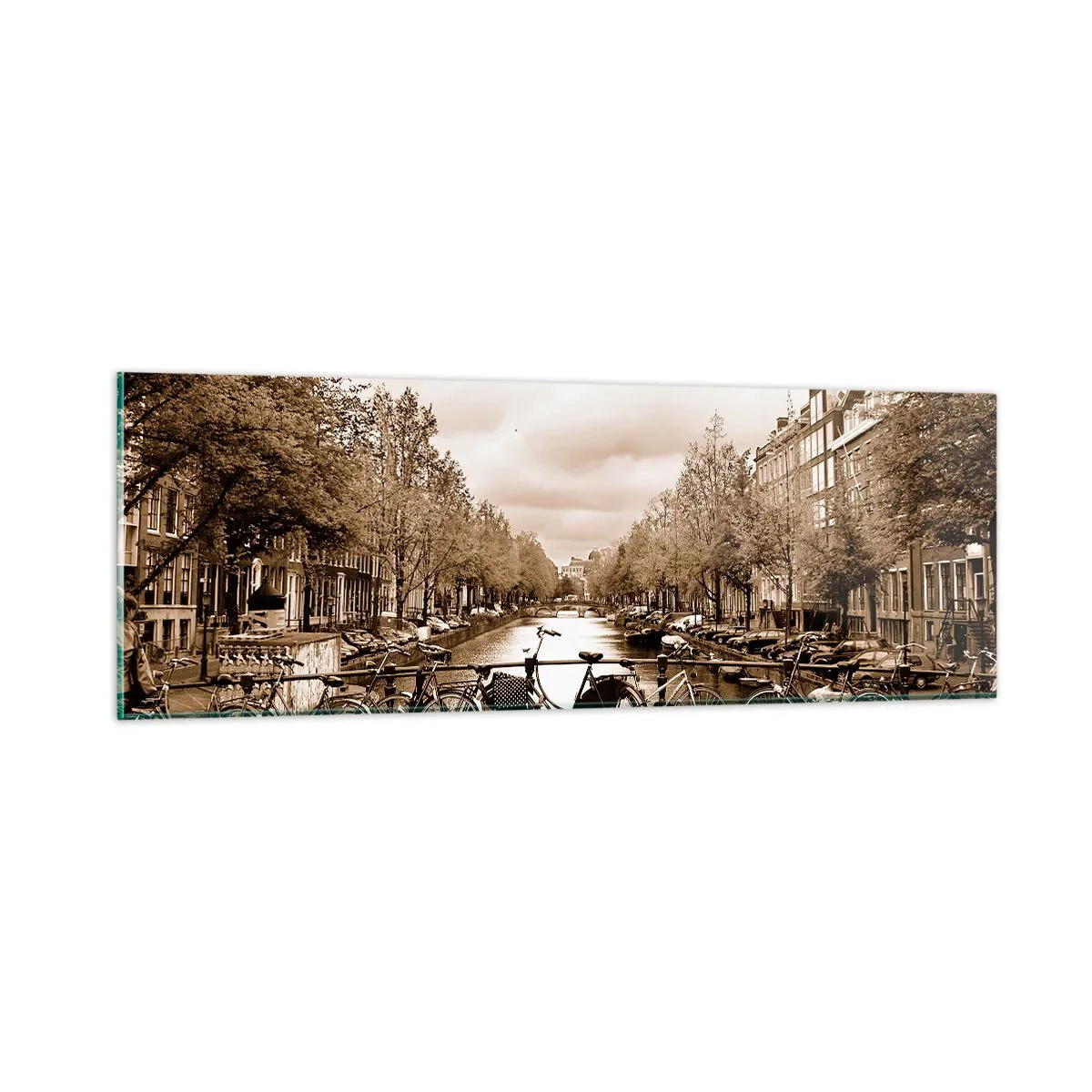 Schilderen op glas - Hollandse sfeer - 90x30 cm