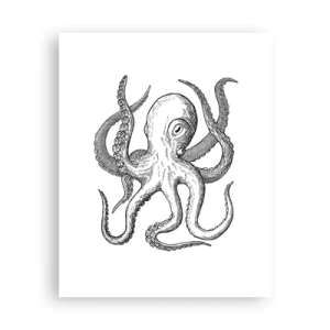 Poster - Dansend met de golven - 40x50 cm