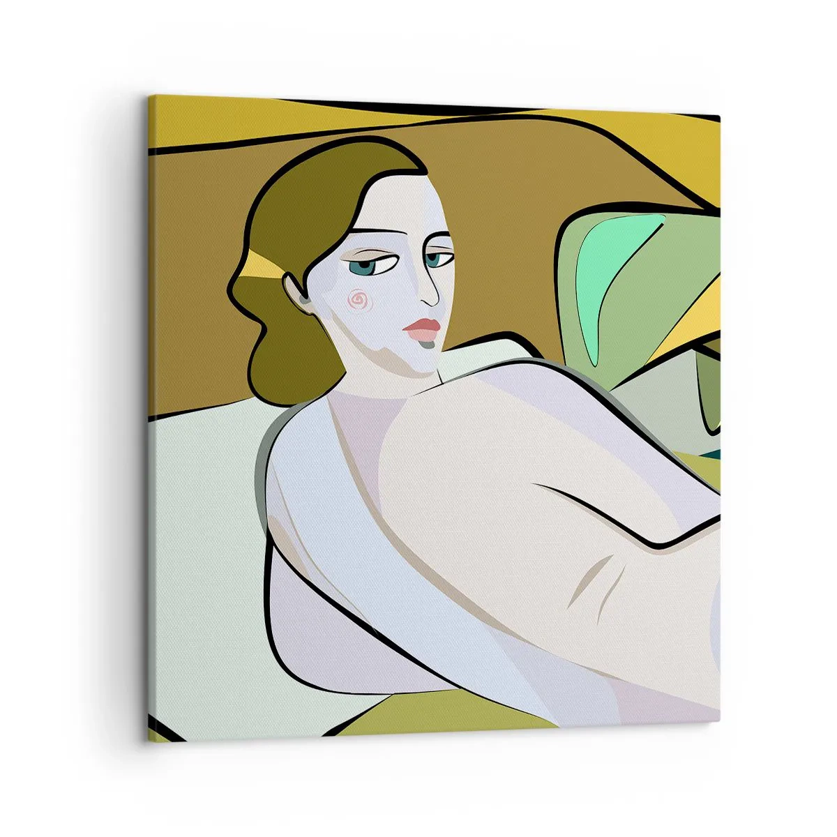 Schilderen op canvas - Intiem portret - 50x50 cm