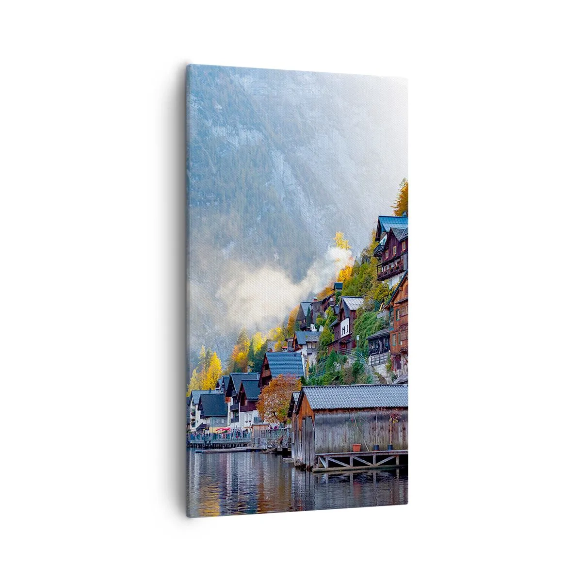 Schilderen op canvas - Alpine sfeer - 55x100 cm