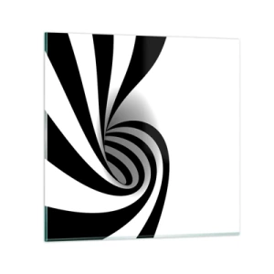 Schilderen op glas - En toch draait het - 70x70 cm