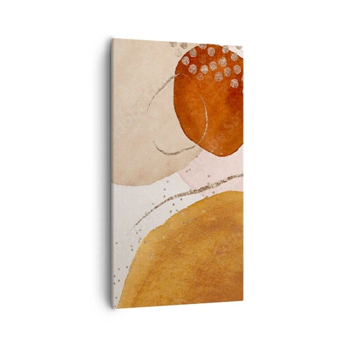 Schilderen op canvas - Rondheid en beweging - 55x100 cm