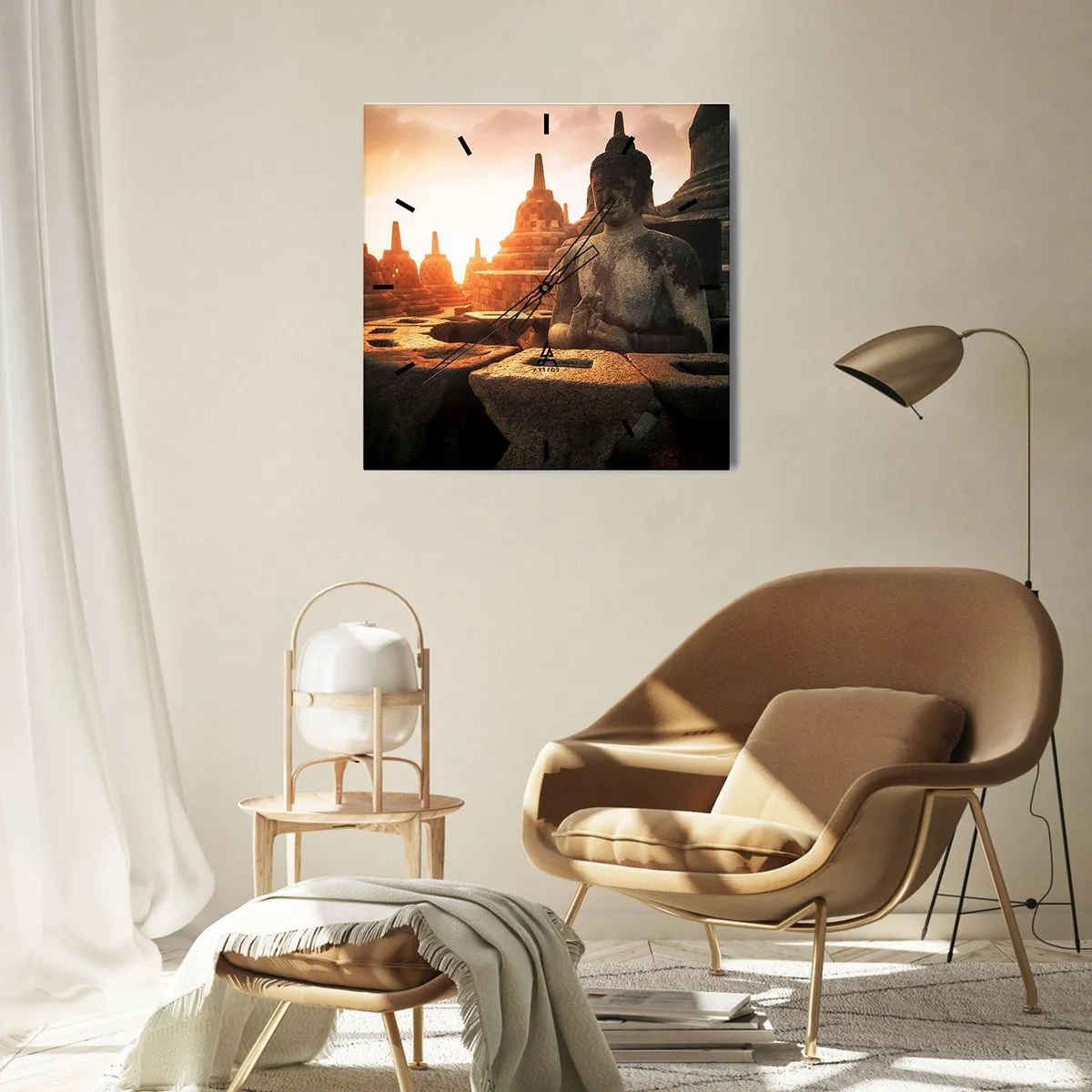 Wandklok - Klok - Weer van grote wijsheid - 40x40 cm