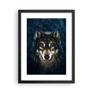 Poster in een zwarte lijst - Alfa? en omega - 30x40 cm
