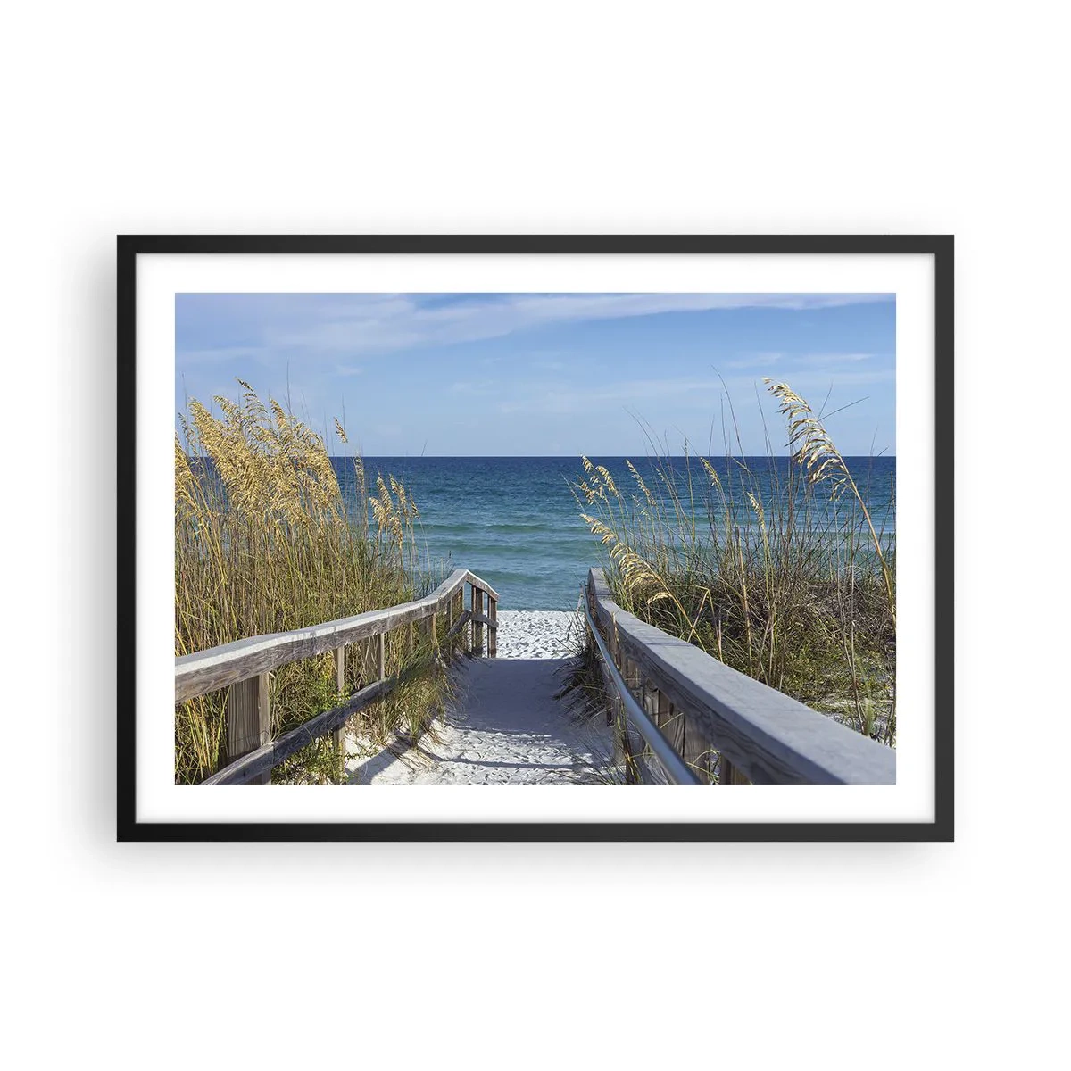 Poster in een zwarte lijst - In de zon, in de wind - 70x50 cm