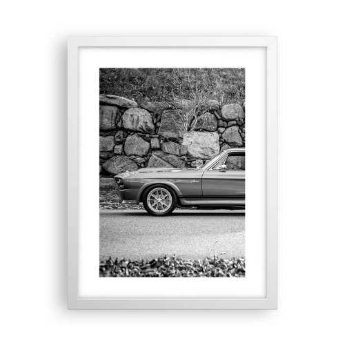 Poster in een witte lijst - De legende van de jaren 60 - 30x40 cm