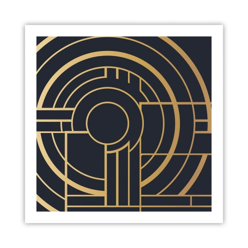 Poster - Draaien van dingen - 60x60 cm