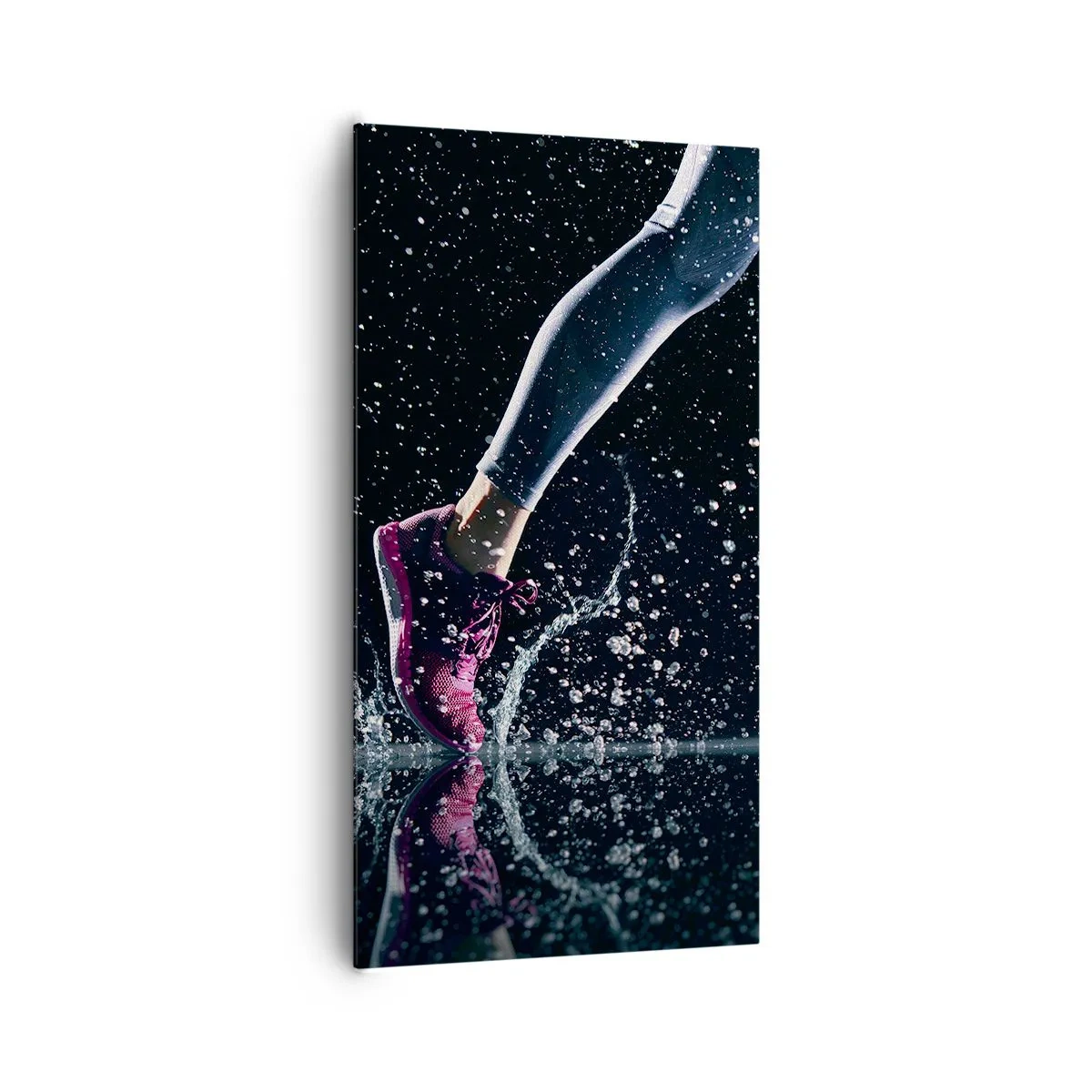 Schilderen op canvas - Hoeveel kracht in de benen - 65x120 cm