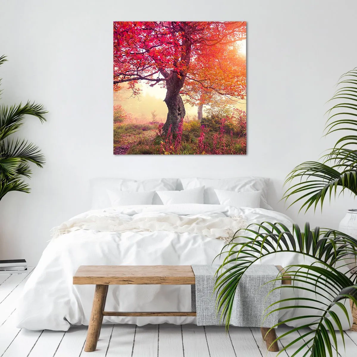 Schilderen op canvas - Bloeiende razernij - 30x30 cm