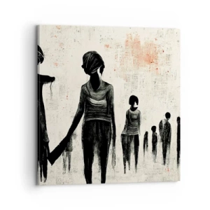 Schilderen op canvas - Tegen eenzaamheid - 70x70 cm