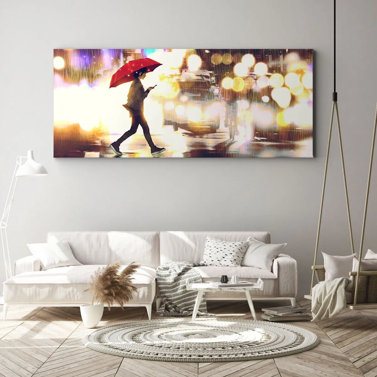 Schilderen op canvas - Toch zonnig - 100x40 cm