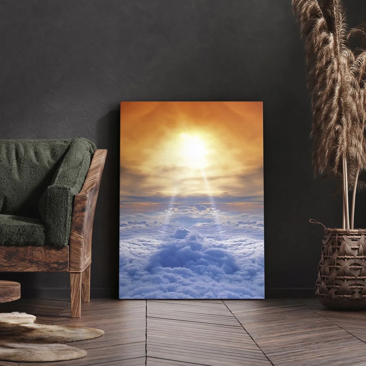 Schilderen op canvas - Mystiek landschap - 55x100 cm