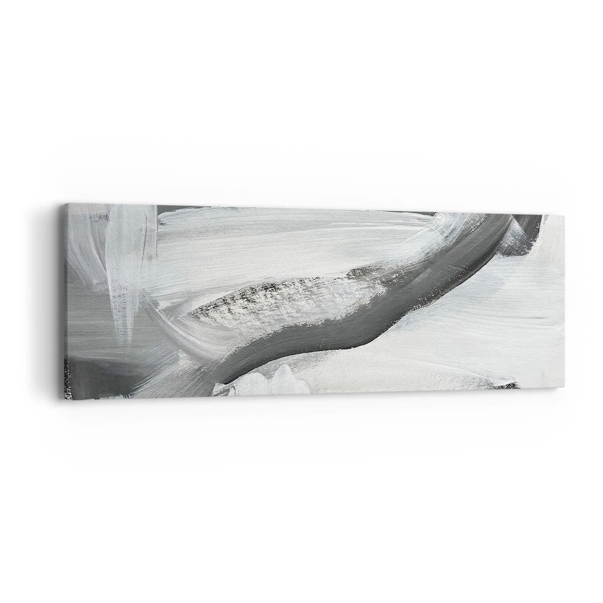 Schilderen op canvas - Een beslissende beweging - 90x30 cm
