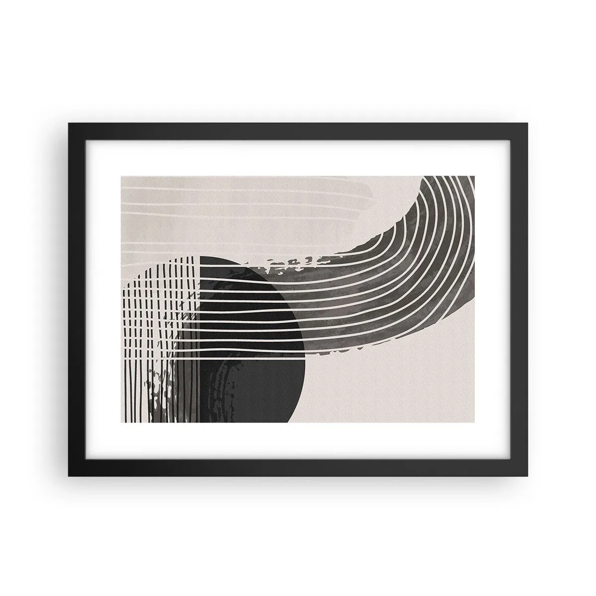 Poster in een zwarte lijst - Daar en terug - 40x30 cm