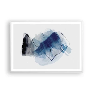 Poster in een witte lijst - Ijsberg - 100x70 cm