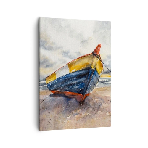 Schilderen op canvas - Rust aan de kust - 50x70 cm