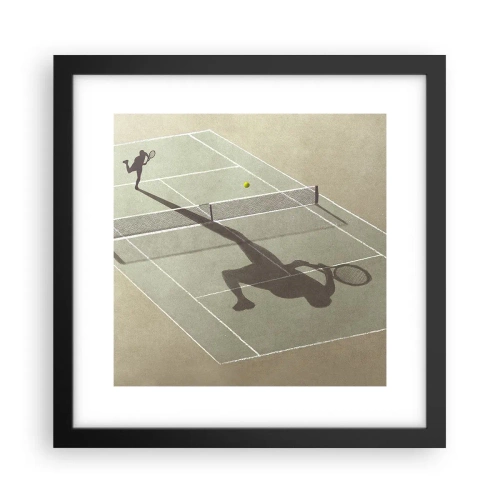 Poster in een zwarte lijst - Jezelf overwinnen - 30x30 cm