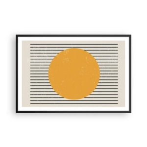 Poster in een zwarte lijst - De kracht van eenvoud - 91x61 cm