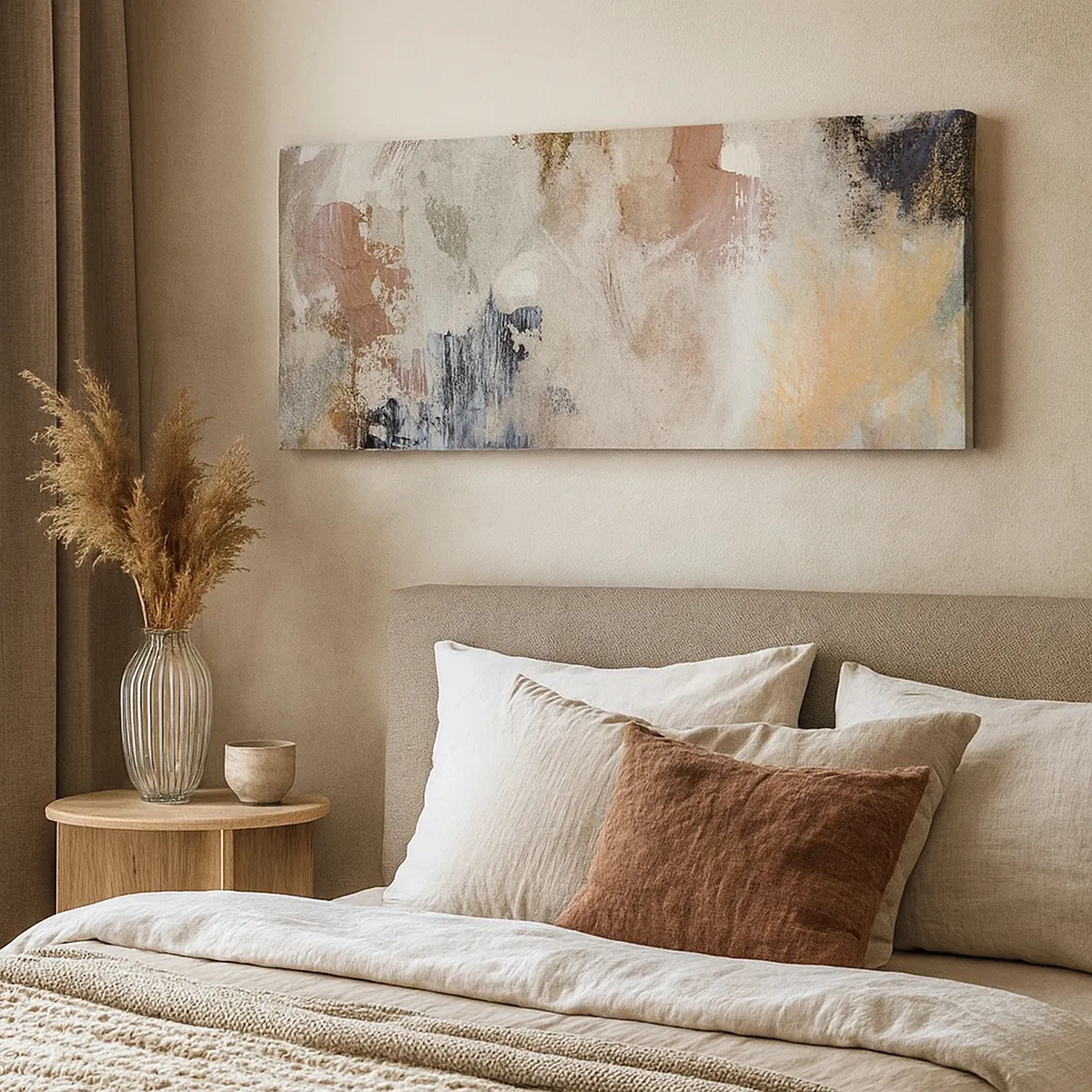 Schilderen op canvas - Mistige abstractie - 30x30 cm