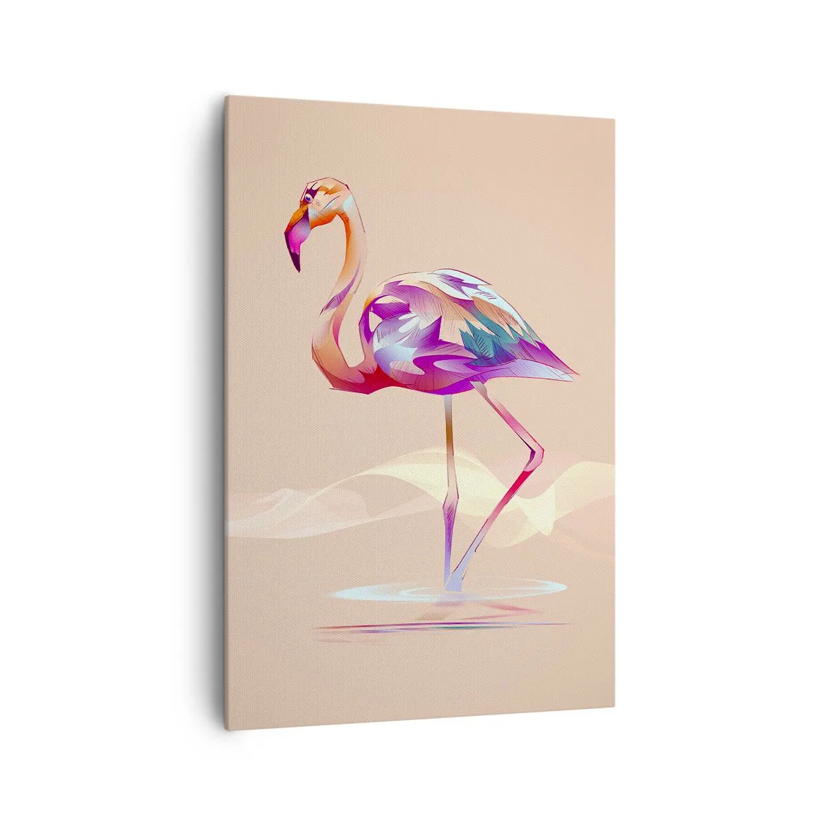 Schilderen op canvas - De vogel van goede emoties - 70x100 cm