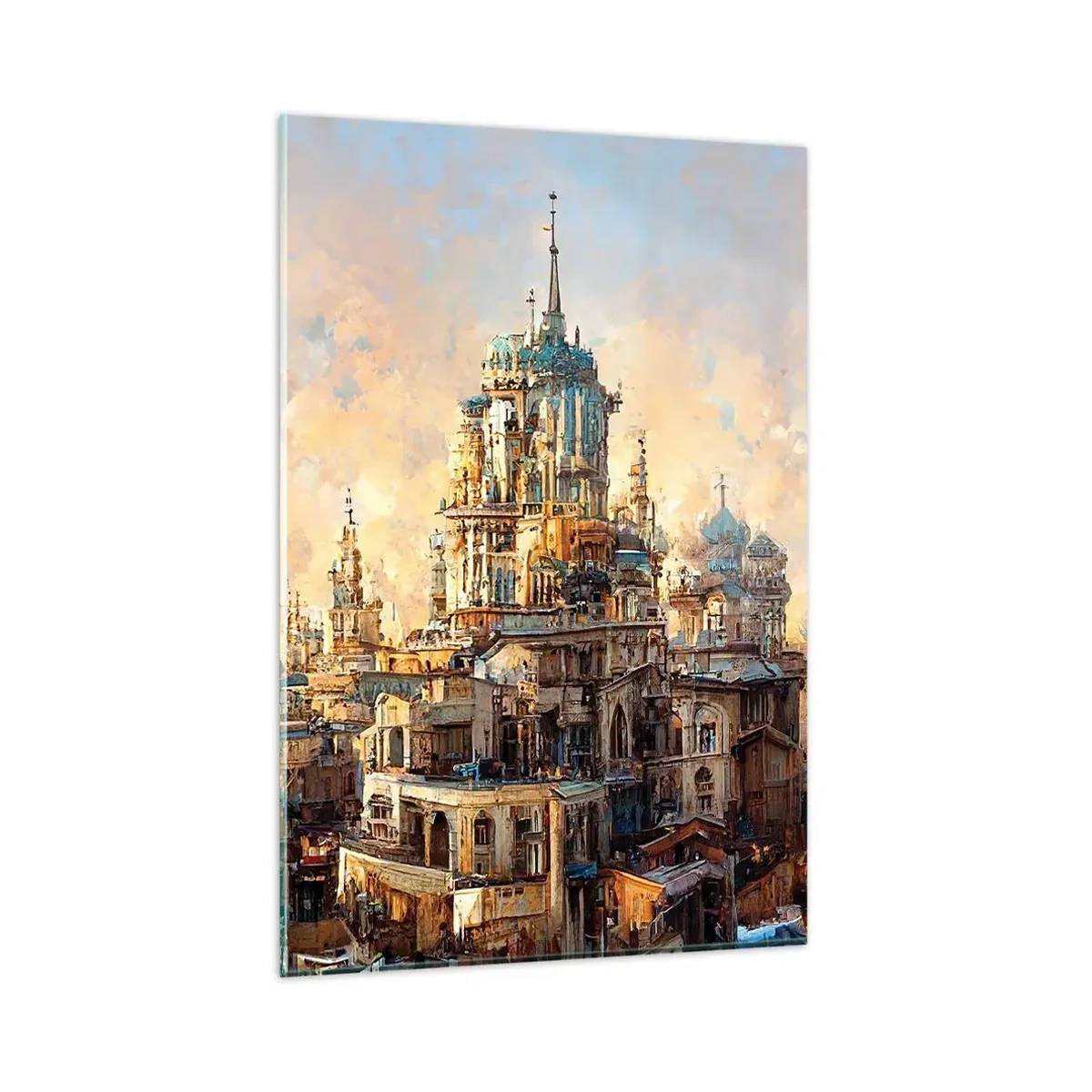 Schilderen op glas - Stad der steden - 80x120 cm