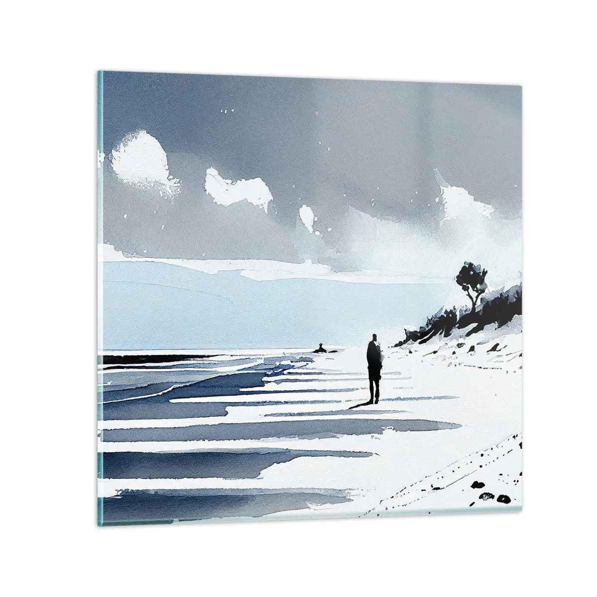 Schilderen op glas - Alleen - 50x50 cm