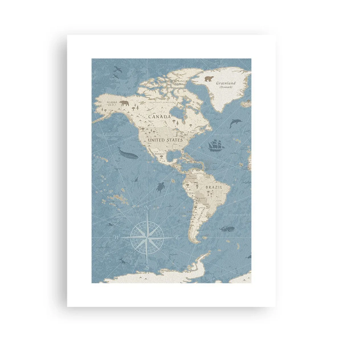 Poster - De wereld binnen handbereik - 30x40 cm