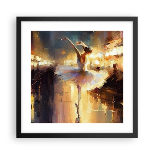 Poster in een zwarte lijst - Wonder op straat - 40x40 cm