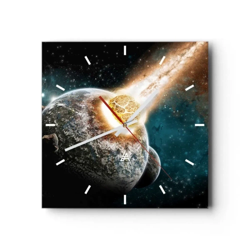 Wandklok - Klok - Vernietiging of geboorte - 40x40 cm