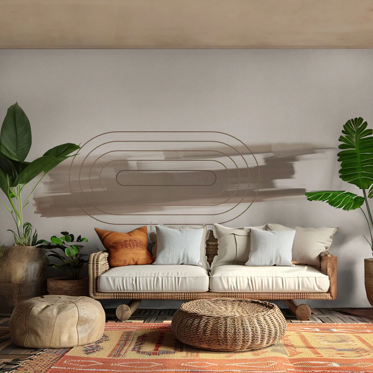 Fotobehang Premium Sand - Een briesje grijs - Abstractie, Deel, Moderne kunst - 400x280 cm