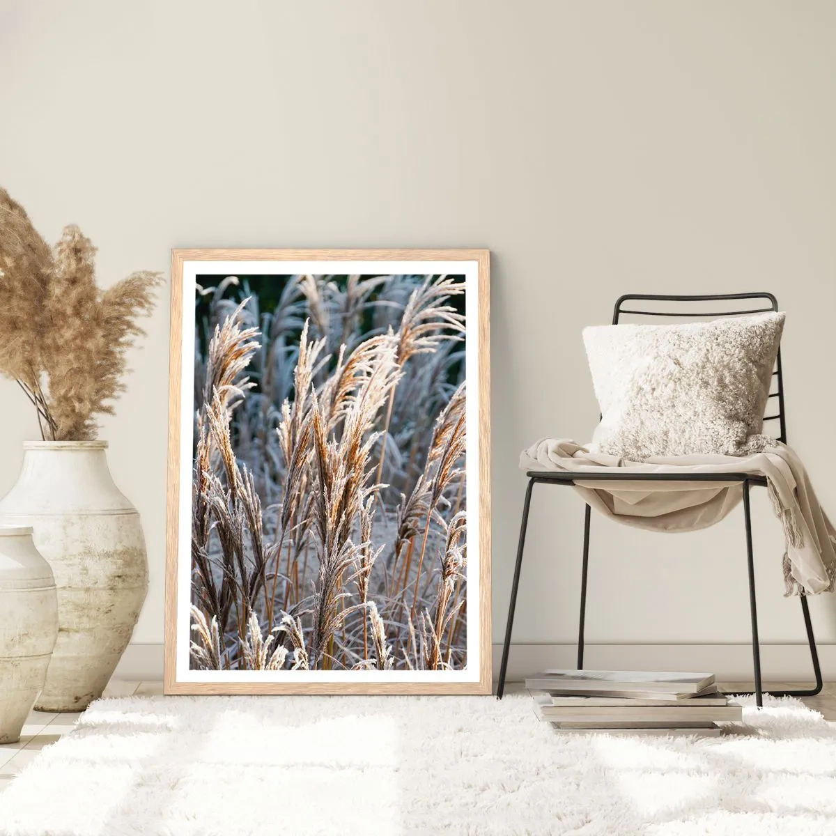 Een poster in een licht eiken lijst - Gekleed met vorst - 30x40 cm