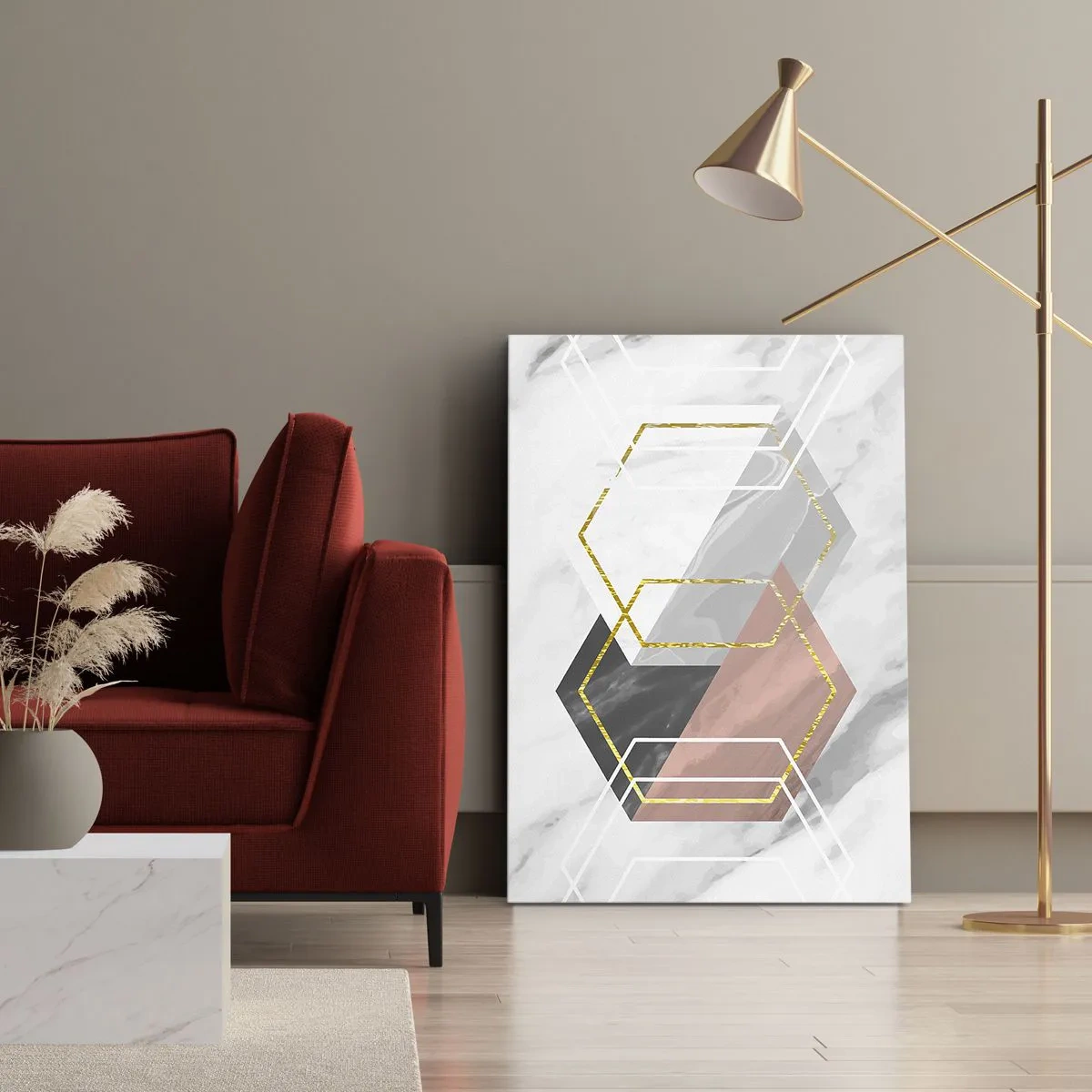 Schilderen op canvas - Keten samenstelling - 50x70 cm