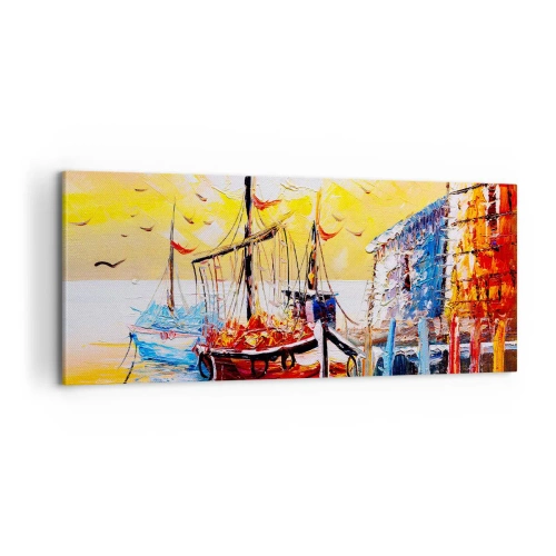 Schilderen op canvas - Gelukkige terugkeer - 100x40 cm