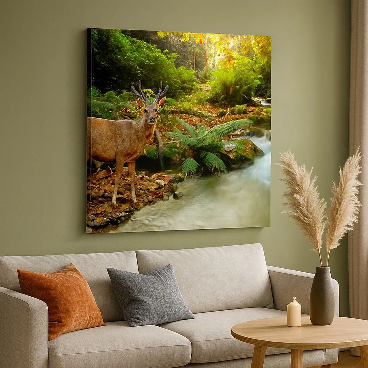 Schilderen op canvas - Welkom in mijn wereld - 30x30 cm