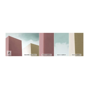 Fotobehang Staaltje Standard Eco - De geometrie van een zonnige zomer - Gebouwen, Architectuur, Driedimensionaal - 100x30 cm