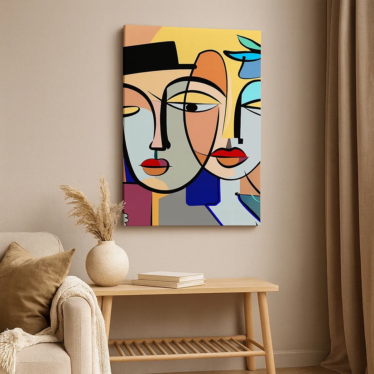 Schilderen op canvas - Picasso's randez-vous - 50x70 cm