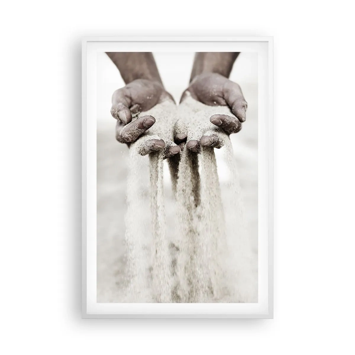 Poster in een witte lijst - Met deze handen… - 61x91 cm