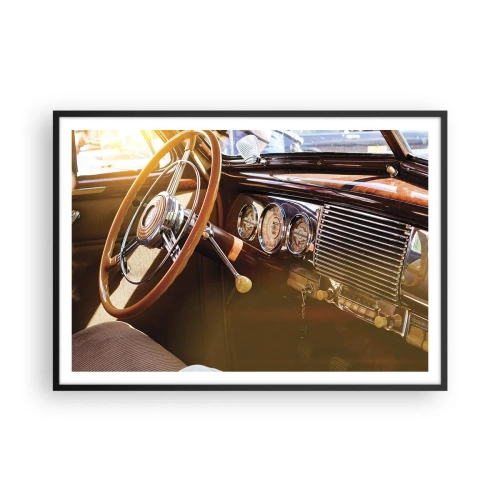 Poster in een zwarte lijst - Een adem van luxe uit het verleden - 100x70 cm