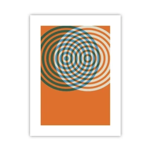 Poster - Abstracte circulaire variatie - 30x40 cm