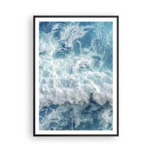 Poster in een zwarte lijst - Vrolijk en springend - 70x100 cm