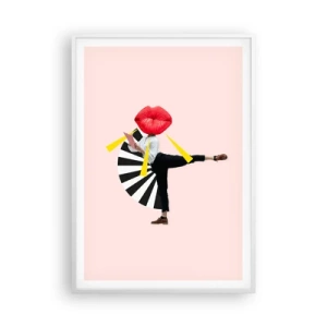 Poster in een witte lijst - Surrealistische pop-art - 70x100 cm