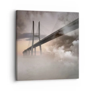 Schilderen op canvas - Bij de rivier die niet bestaat - 30x30 cm