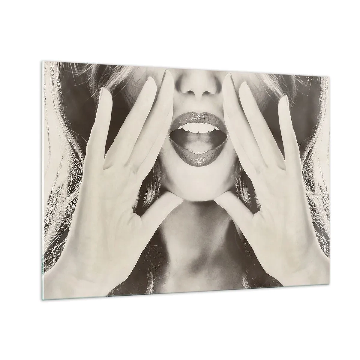 Schilderen op glas - Ik kom al! - 100x70 cm