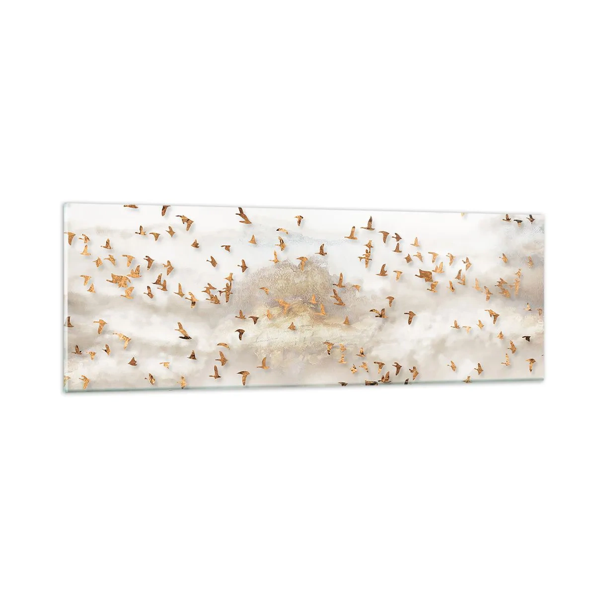 Schilderen op glas - Het is tijd… - 90x30 cm