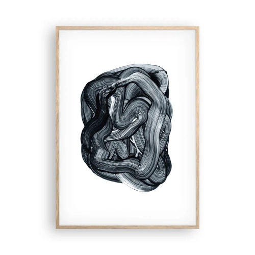 Een poster in een licht eiken lijst - Het is niet zo eenvoudig - 70x100 cm