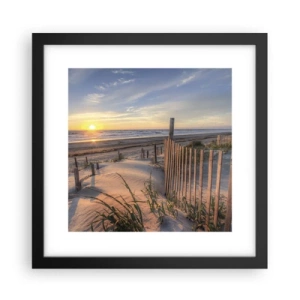 Poster in een zwarte lijst - Glans en schaduw van de wind - 30x30 cm