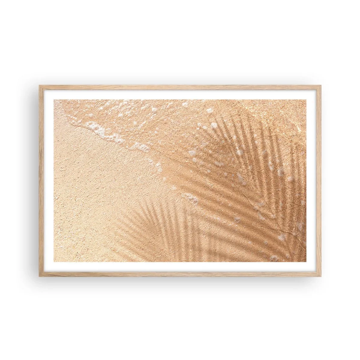 Een poster in een licht eiken lijst - De schaduw van een hete zomer - 91x61 cm