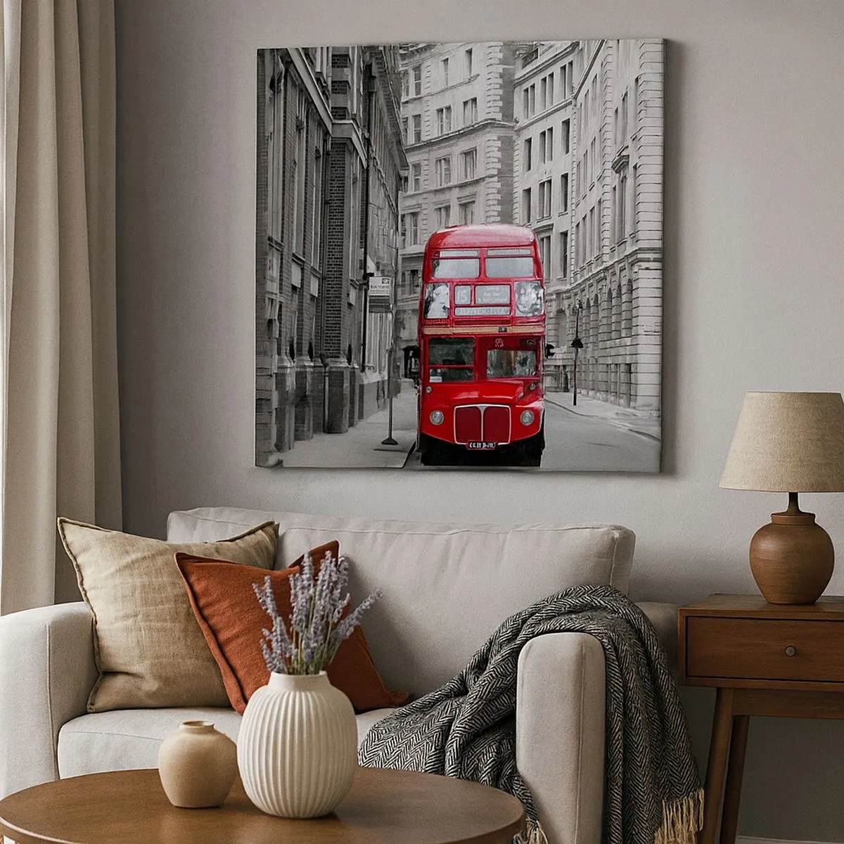 Schilderen op canvas - Het dagelijkse leven hoeft niet grijs te zijn - 30x30 cm