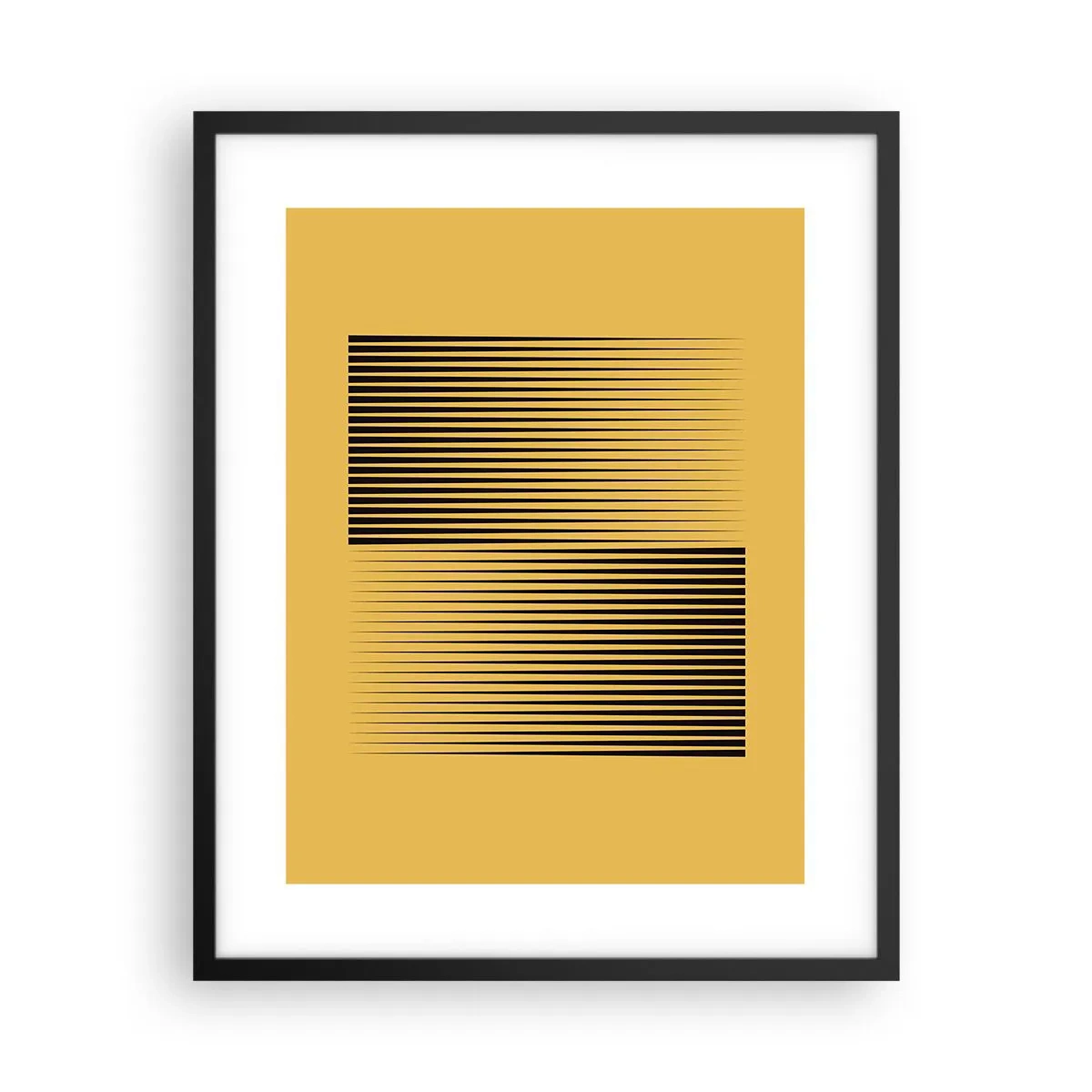 Poster in een zwarte lijst - Vierkant van tegenpolen - 40x50 cm