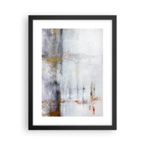 Poster in een zwarte lijst - Achter de luchtgordijn - 30x40 cm